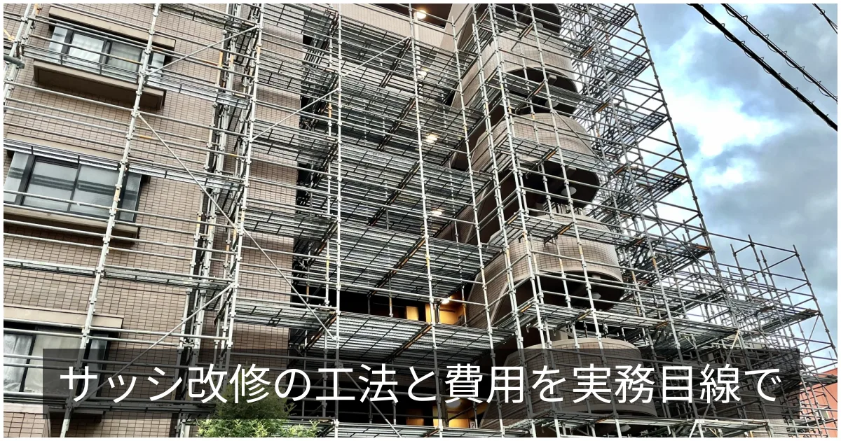マンションサッシの改修|カバー工法・はつり工法・周期と費用の目安